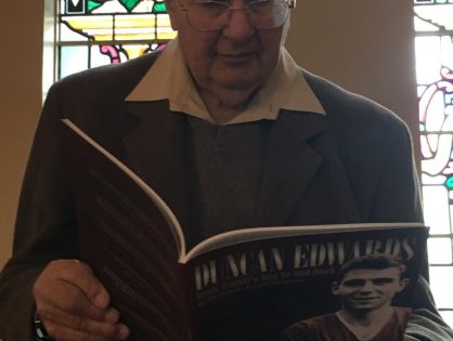 COPIES OF THE NEW DUNCAN EDWARDS BOOK DONATED TO ST FRANCIS PARISH CHURCH